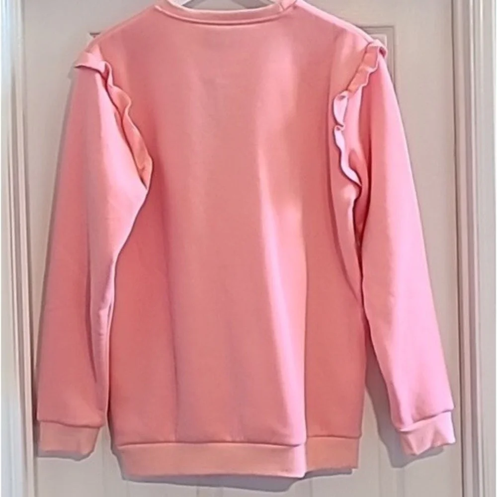 NWT Disney Little Mermaid Cakeworthy Womens Ariel‎ Pink Sweatshirt Large